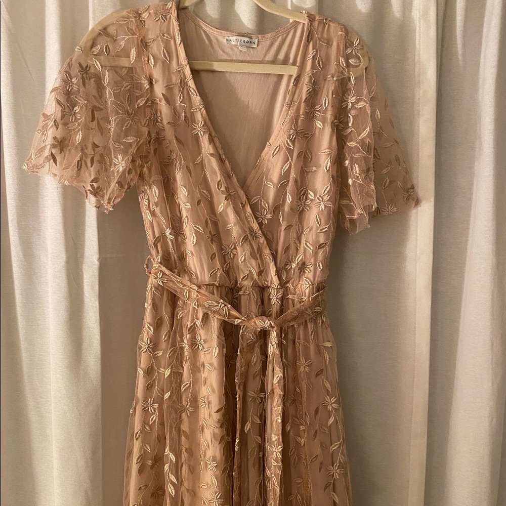 Baltic Born Marseille Embossed Maxi Dress